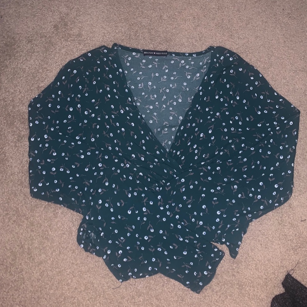 Brandy Melville wrap around tie long sleeve